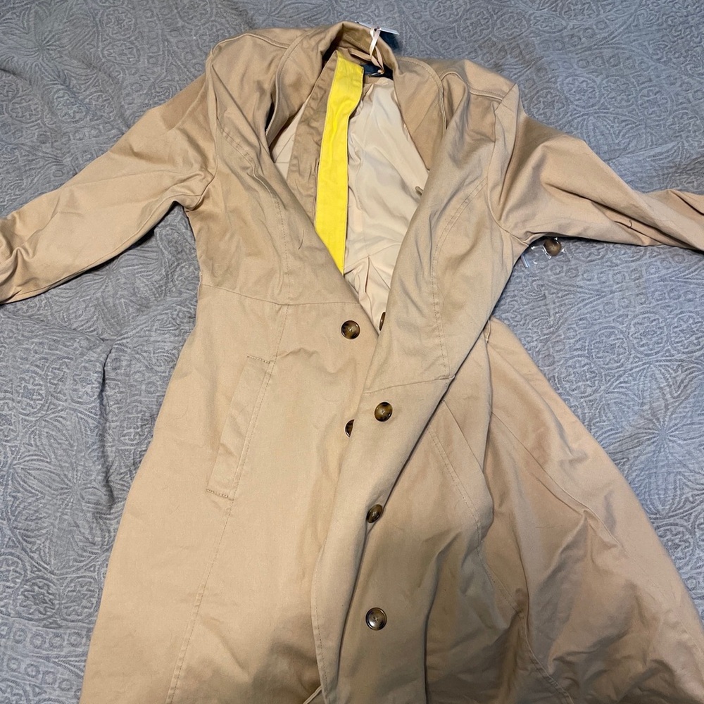 Tan ModCloth Trench Coat NWT